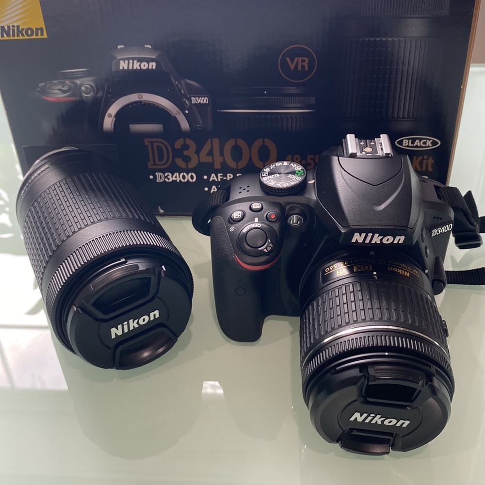 Nikon D3400 Camera Bundle Package (3 lenses included)